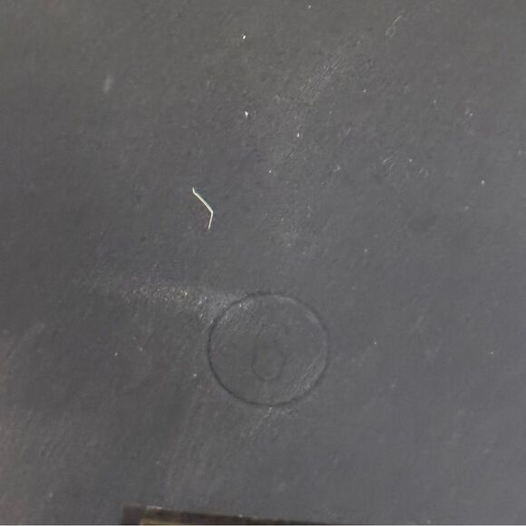 Public Desire Caryn Black Patent Wide High Block High Heel Boots Silver Tip Sz 6 - Picture 13 of 13